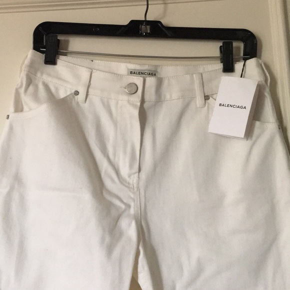 Balenciaga Denim - NWT White Straight Leg Balenciaga Jeans